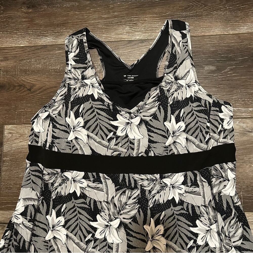 Tek Gear Women’s Athletic Dress Size 2X Black/Gray Built-in Bra Casual Stretchy - Picture 7 of 10